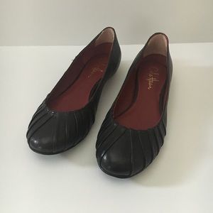 Cole Haan NikeAir Black Pleated Ballet Flats
